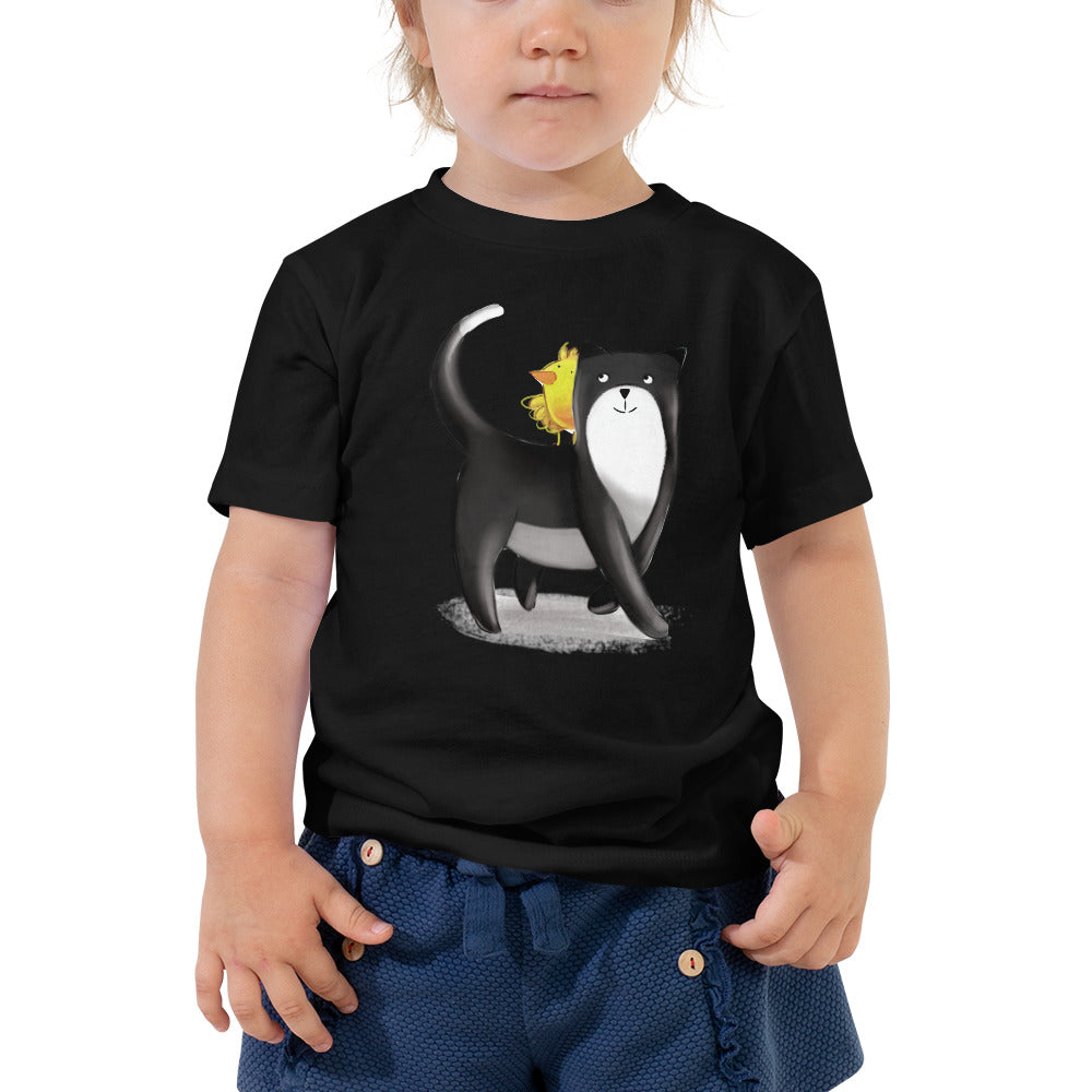 Walking Kitty Toddler Short Sleeve Tee
