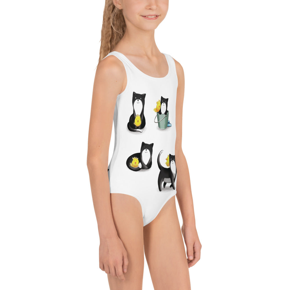 Let's Kitty Around Toddler Swimsuit