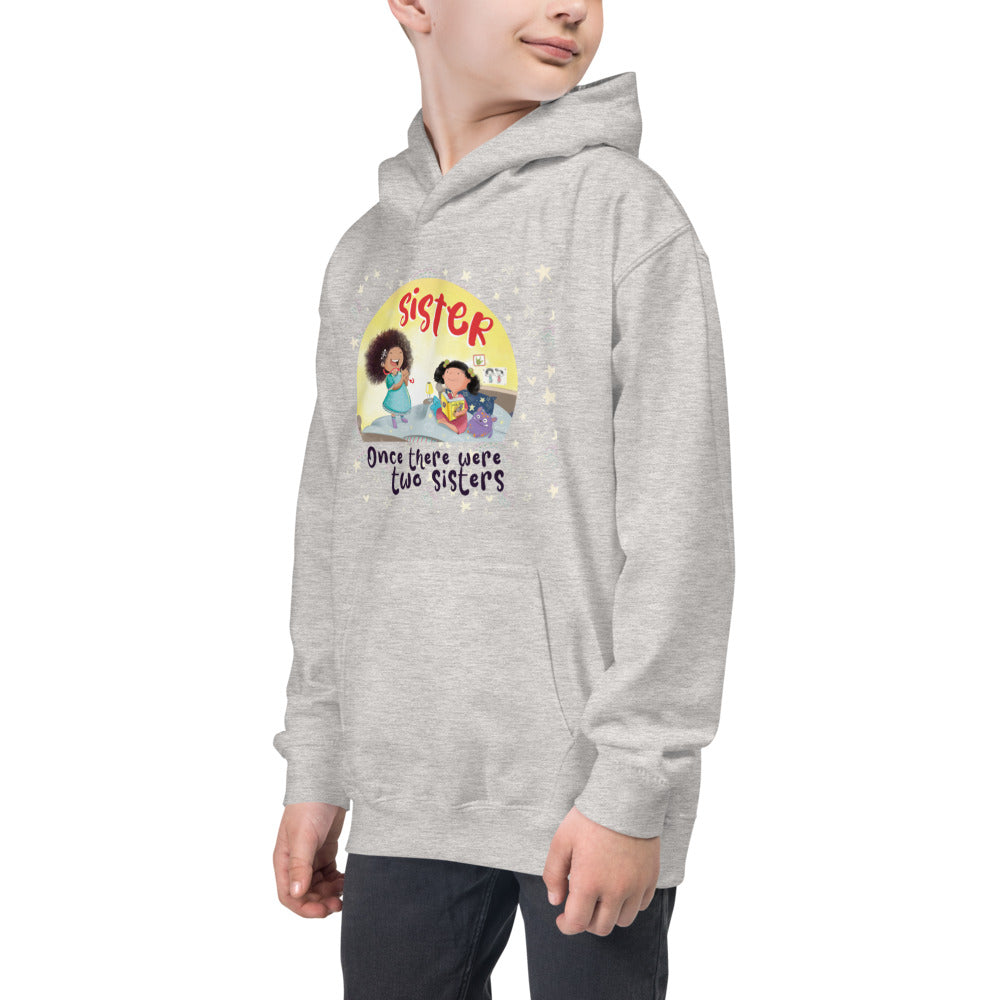 Once There Were two Sisters Kids Hoodie