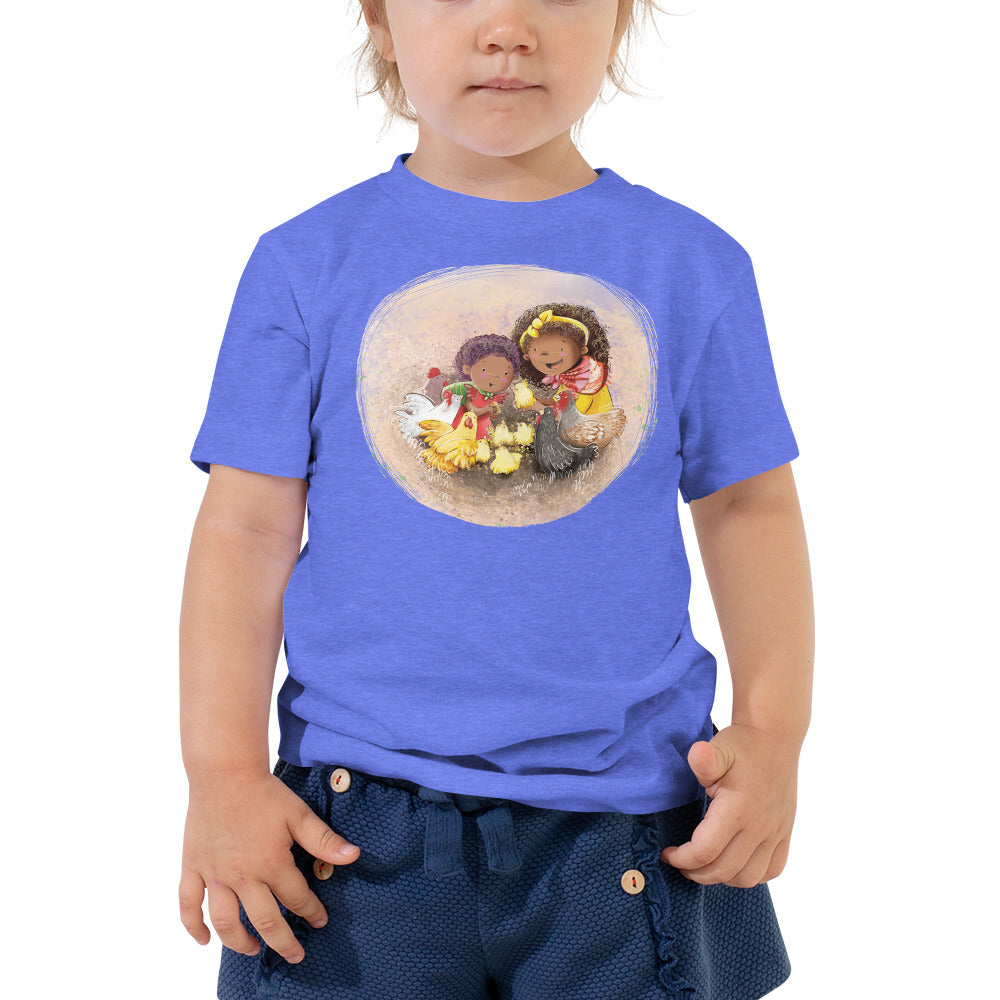 Chicks and Chicken Toddler Short Sleeve Tee
