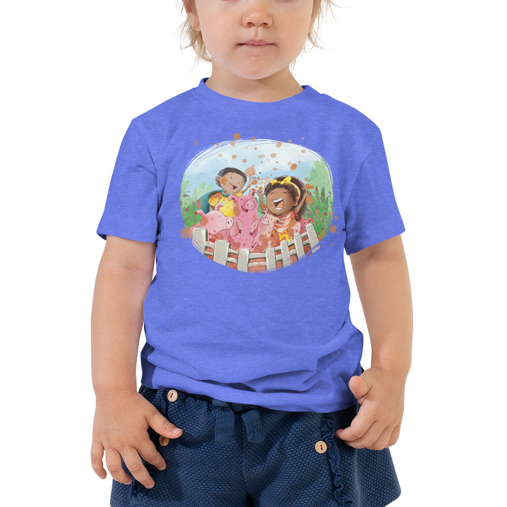 Playing with Piggy Toddler Short Sleeve Tee