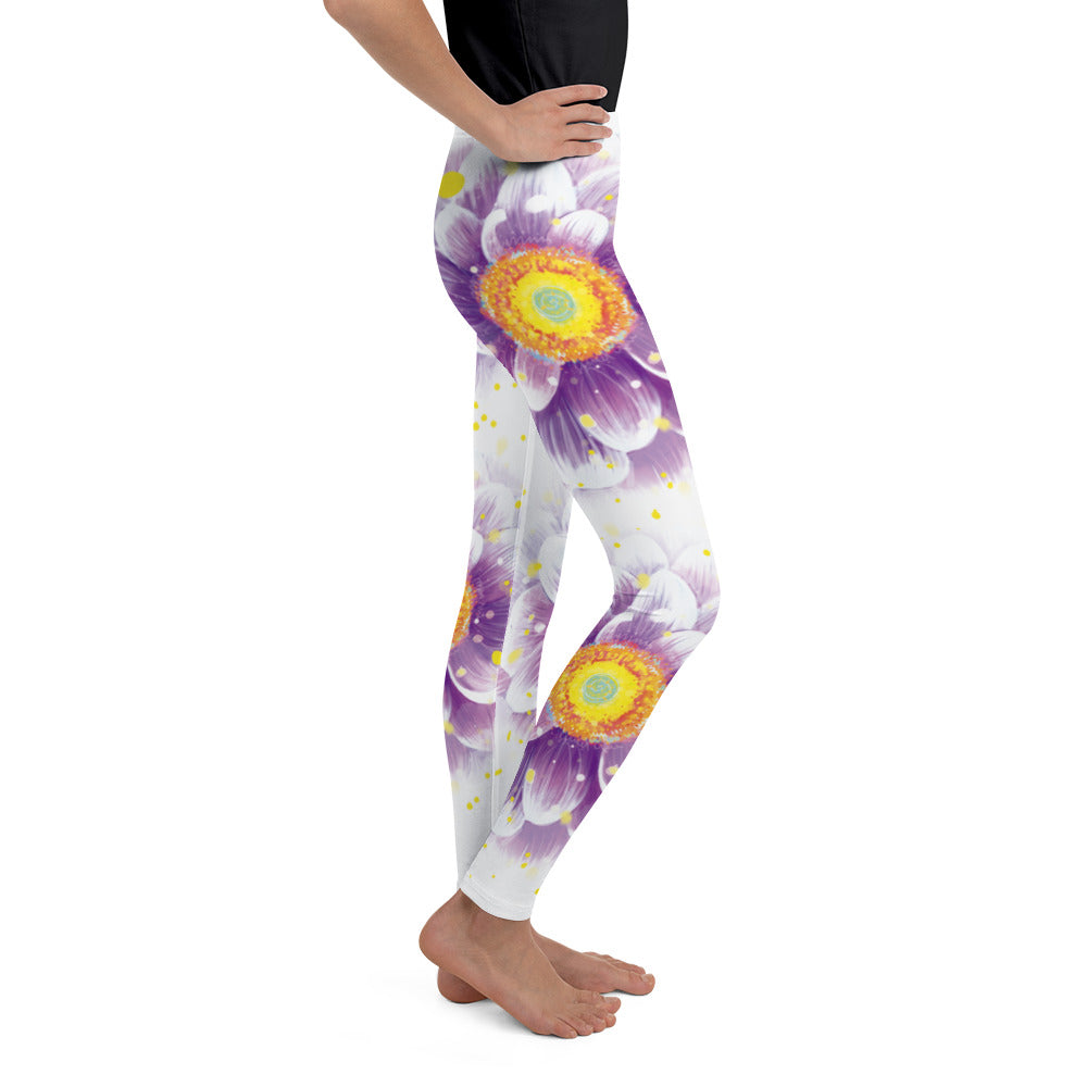 Flower Power-Youth Leggings