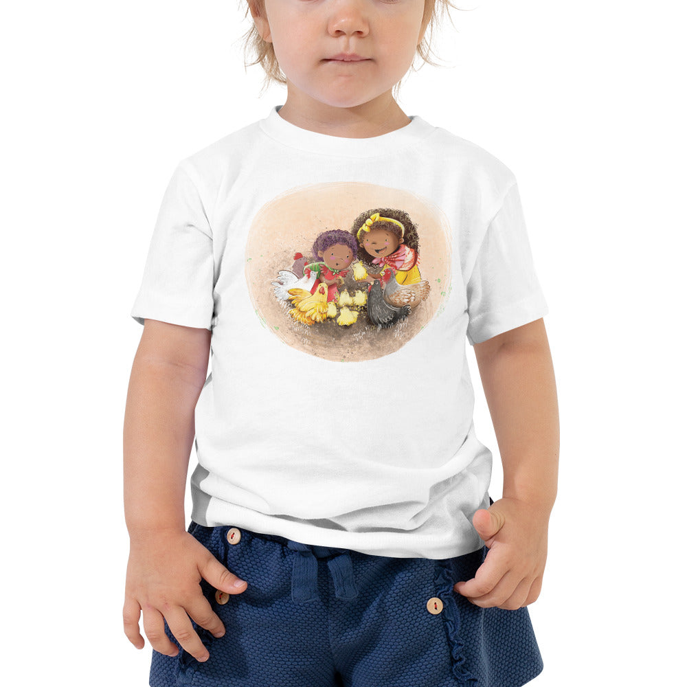 Chicks and Chicken Toddler Short Sleeve Tee