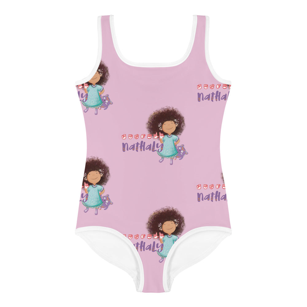 Nathaly the Brave Print Kids Swimsuit