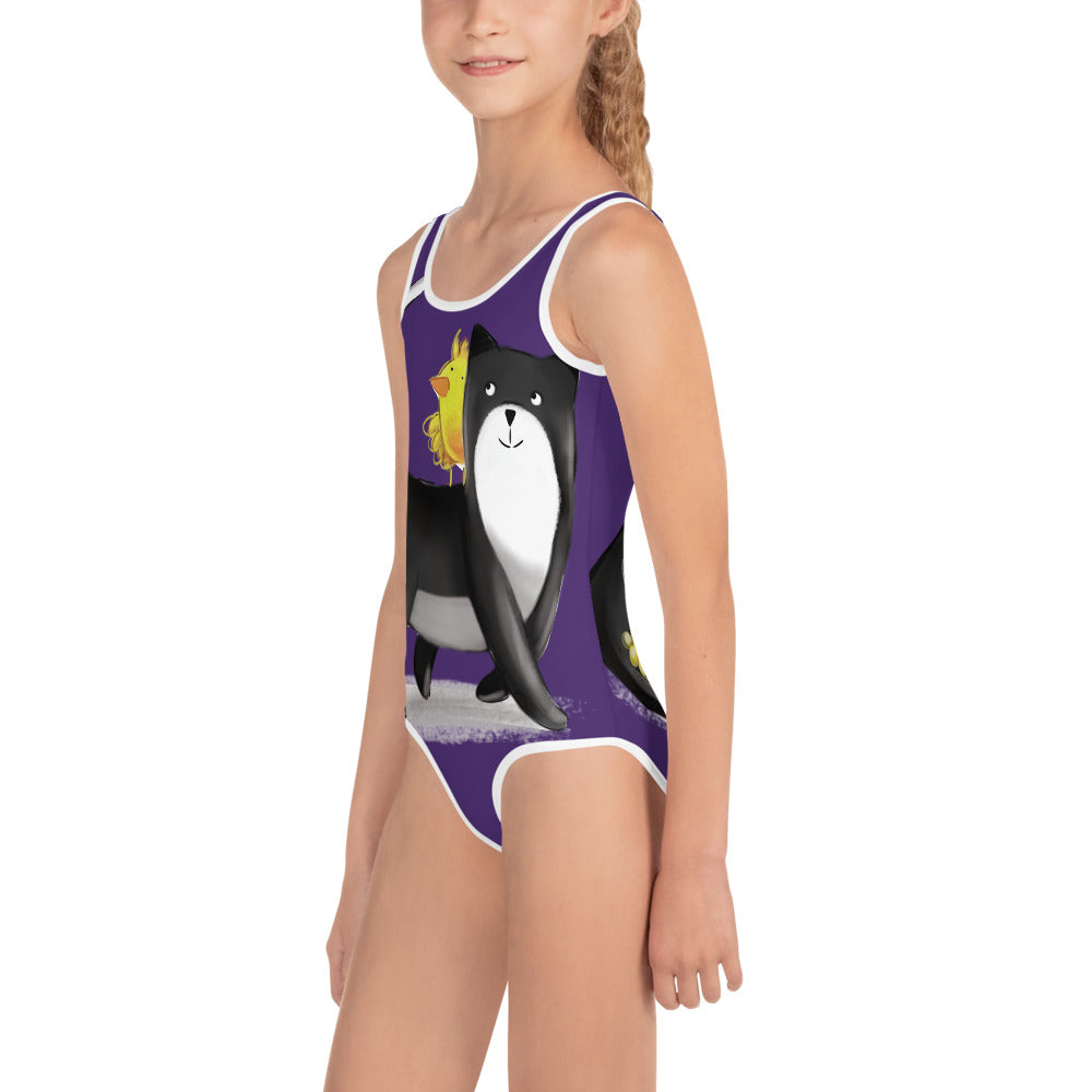 Kitty and Chick  Kids Swimsuit