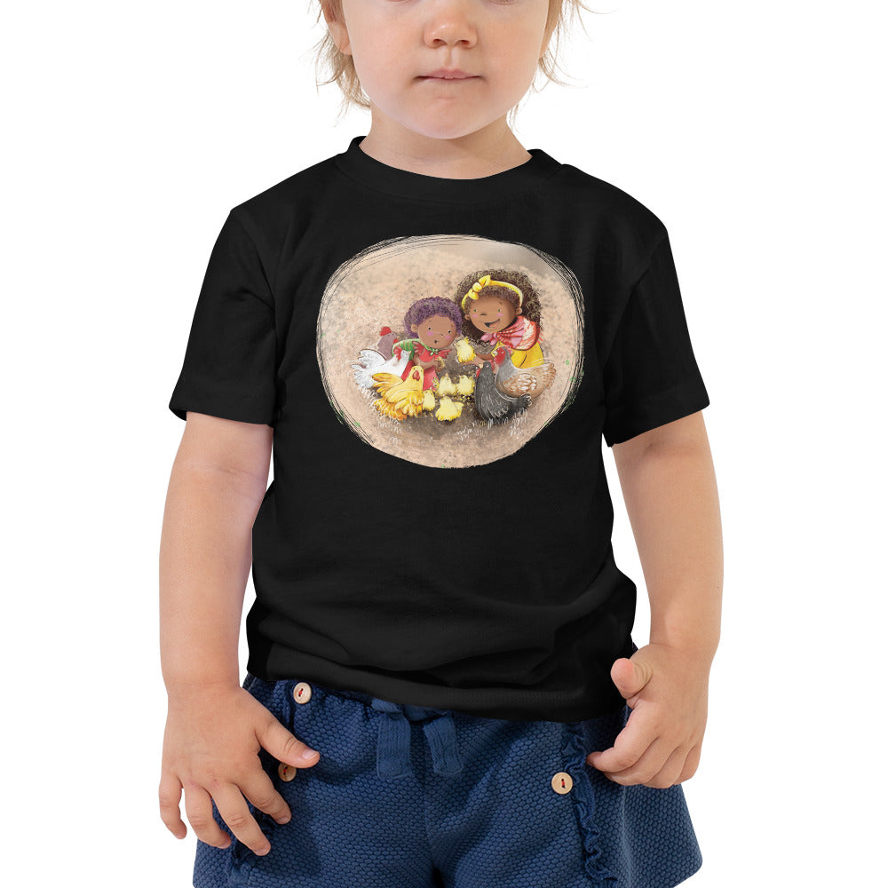Chicks and Chicken Toddler Short Sleeve Tee
