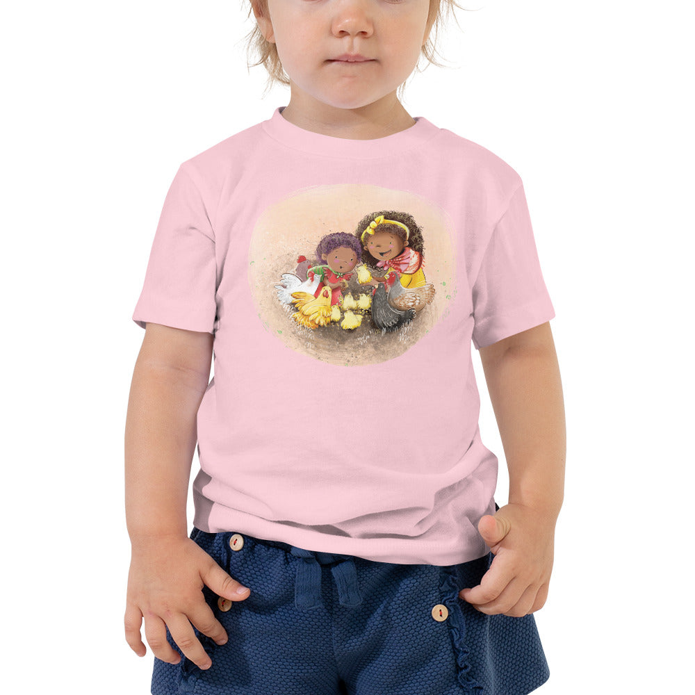 Chicks and Chicken Toddler Short Sleeve Tee