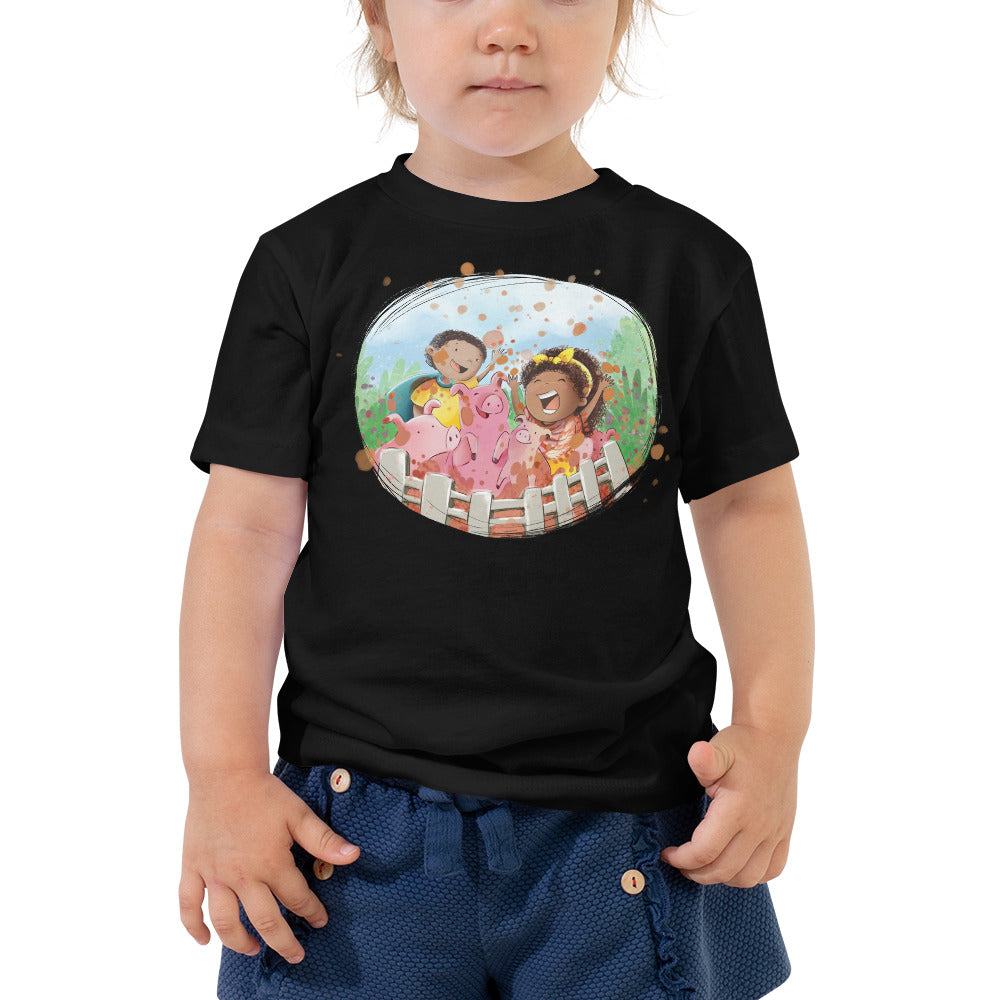 Playing with Piggy Toddler Short Sleeve Tee